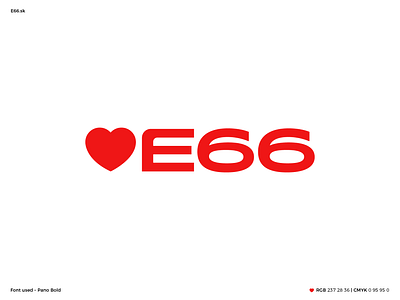 E66 – logo for Antiobesity campaign design logo typography vector
