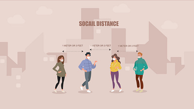 Social Distance behance character clean concept corona corona vector coronavirus free free graphics free vectors freebies graphic design graphic out graphics infographic mask n95 prevention social distancing typography