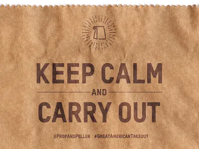 Keep Calm & Carry Out apparel art direction branding creative direction logotype typography vector