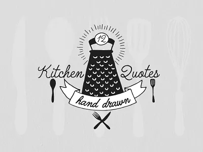 Hand Drawn Kitchen Quotes hand drawn illustration kitchen kitchenware quotes vector elements