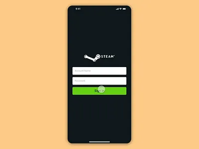 Steam App Redesign adobe xd app interactive design interface mobile ui uiux user experience user interface ux