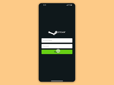 Steam App Redesign adobe xd app interactive design interface mobile ui uiux user experience user interface ux