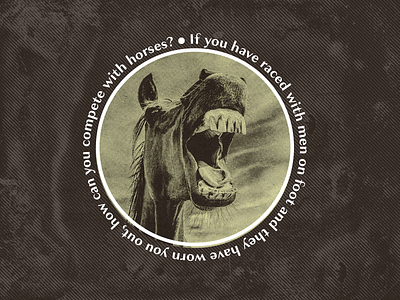 Run With Horses church branding church design graphic design graphicdesign half tone halftone halftones texture type