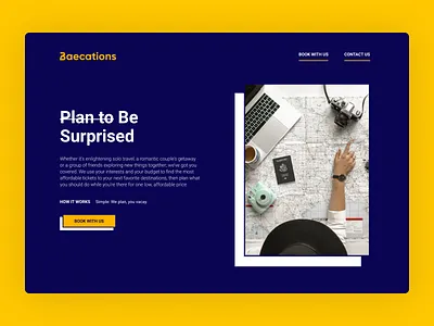 Baecations Landing Page branding brandmark design logo ui web design