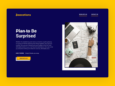 Baecations Landing Page branding brandmark design logo ui web design