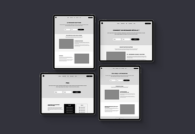 WIREFRAMES - THE SAGITARY MESSENGER​​​​​​​ adobe xd center user designer prototype user experience ux design website wireframe xd