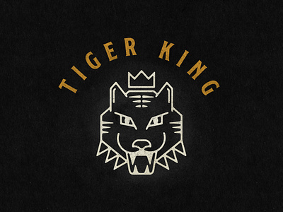 Tiger King brand branding graphic design illustration illustrator logo logo design logomark tiger tiger king tiger logo vector