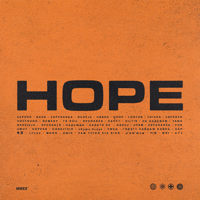 Hope design graphic design print design typetreatment typography