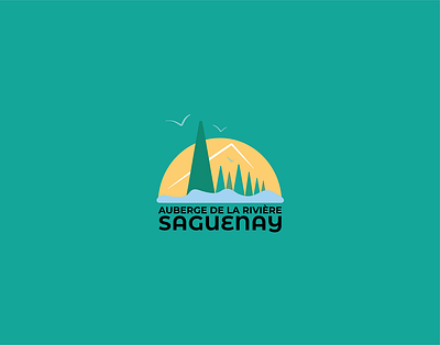 REDESIGN VISUAL IDENTITY - AUBERGE DE LA RIVIERE SAGUENAY art direction branding graphic charter graphicdesign illustrator logo logotype visual identity