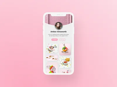 User Profile 100 days of ui 100daysofui daily ui daily ui challenge dailyui dailyuichallenge mobile app mobile ui profile page social media ui ui design user profile