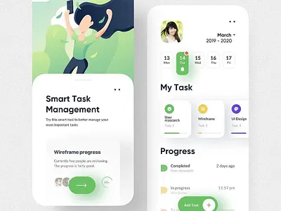 Self-discipline starts with me animation branding homepage logo ui ux web 红绿