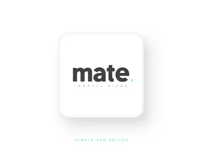 Mate | Rental Bikes bike brand branding design logo logotype socialmedia thunder