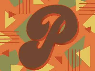 36 Days of Type P 36daysoftype 36daysoftype07 70sdesign 70sscript graphic designer hand drawn type hand lettering illustration illustrator lettering script lettering typography