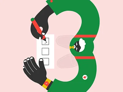 Buck Vote art direction design drawing election illustration usa vecorart vector vote