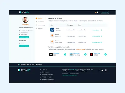 Media Key Account account bootstrap ui uidesign user experience user interface user interface ui ux webdesign
