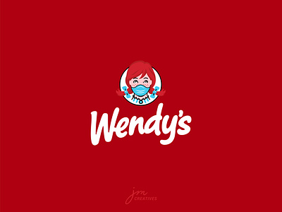 Wendy's Covid 19 Logo Idea brandlogo covid19 logo virus wendys