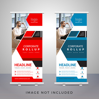 Creative Corporate Roll-Up Banner Design Template banner banner ad banner ads banner design banners branding corporate corporate branding corporate design corporate identity design illustraion illustration art illustrator luxury brand office design pixa village pixavillage roll up roll up banner