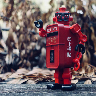 Old Hong Kong Post TinBot action figures branding culture design designer toys hong kong retro robot tinbot toy