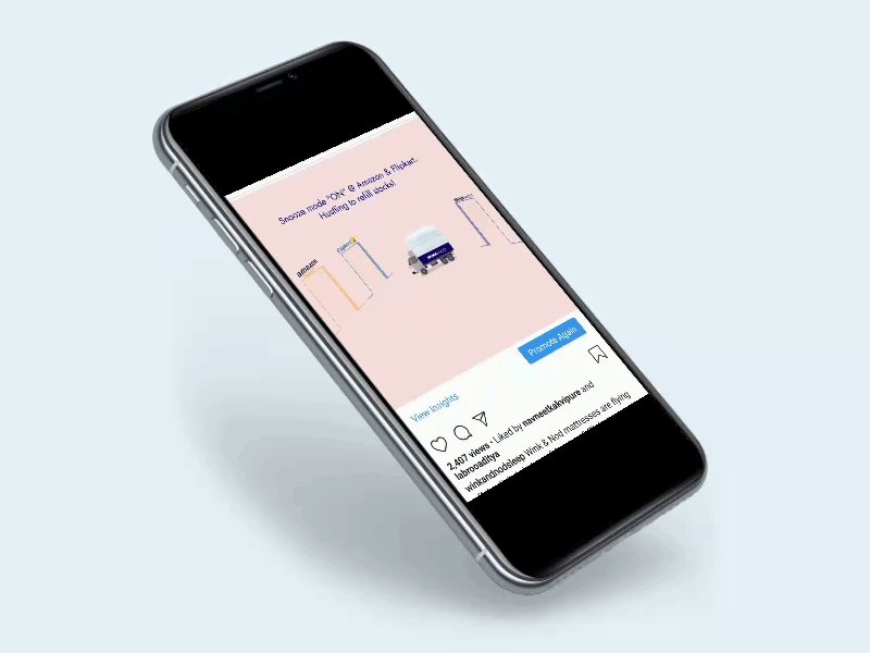 Instagram Post for Amazon & Flipkart Sale animation illustration interaction vector