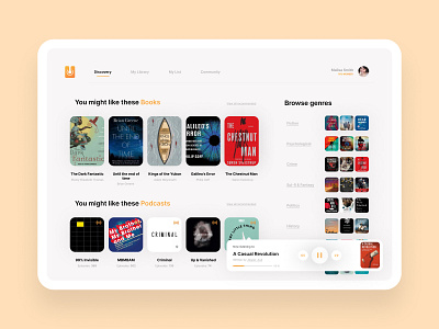 Audiobook Site audiobook kyran kyran leech leech podcast ui website