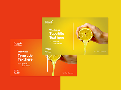 Banner Design - Lemon Squeeeeeze banner design banners branding composition design fruits graphic design juicy minimalism minimalist shape elements simple design ui