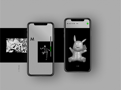 Mazier black black white clean crazy dance dark fashion figma green inspiration ios app mental minimal minimalism mobile pokemon psycho simple space typography