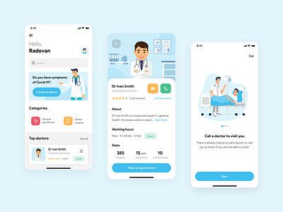 Health app 2020 adobe xd app app design clean covid19 design doctor health healthcare ios medical medical app minimal mobile mobile app mobile ui simple ui ux