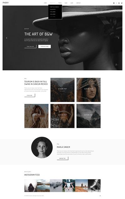 Phoxy - Photography WordPress Theme agency creative design gallery modern parallax photography portfolio responsive typography upqode webdesign wordpress wordpress design wordpress development wordpress theme