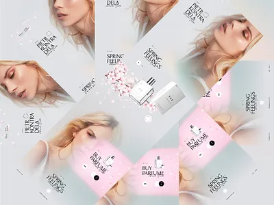 Mullu | Parfume color design flower layout modern parfume spring typogaphy web website woman