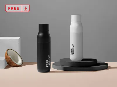 Free Bottle Mockup bottles branding design download font free icon identity logo mockup psd typography