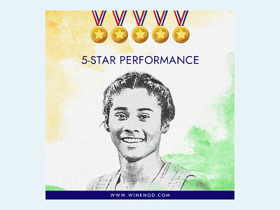 Instagram Post for Congratulations Hima Das. design editing photshop vector