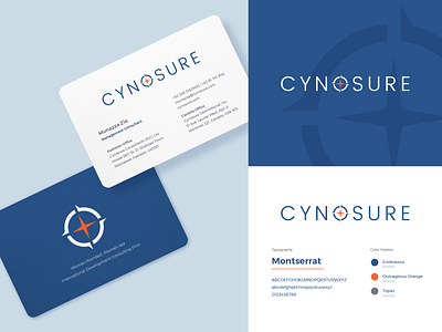 Cynosure logo Identity blue orange logo brand guidelines branding business card compass logo creative design creative logo firm logo graphic design logo logo for consultancy logo identity logo identity icon mockup o letter logo pakistan canada star logo typography woman power