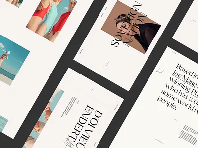 Portfolio Template animation design gsap photographer portfolio site ui ux website