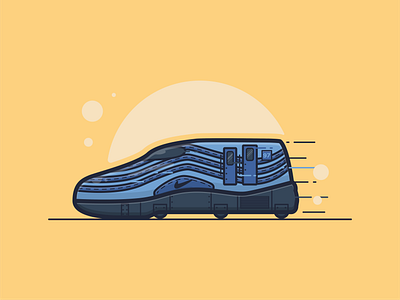 Air Max Day adobe illustrator air air max airmaxday art design flat graphic design illustration logo nike nike air nike shoes shinkansen shoes sneaker sneakers train vector visible air