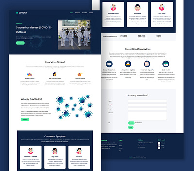 TemplateToaster Website Builder | CoronaVirus Protection Theme coronavirus protection templatetoaster ui virus web design web development website builder wordpress wordpress theme