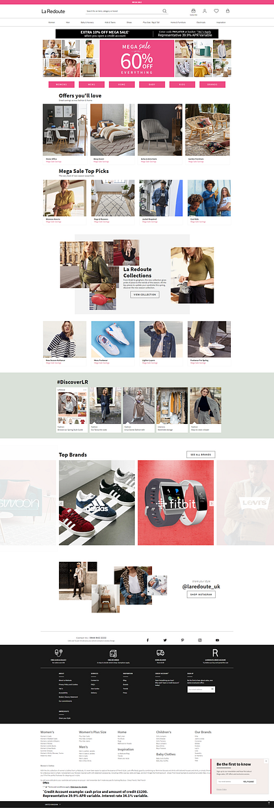 La Redoute Site Design coding design digital webdesign