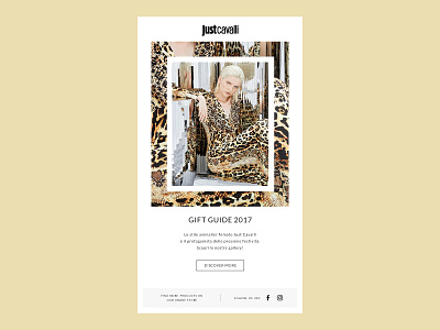 Just Cavalli Newsletter newsletter photoshop