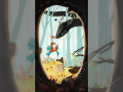 Prince or evil dragon，that's a qusetion~ art autumn childrens book childrens illustration cute art forest illustration illustration art illustrations original art