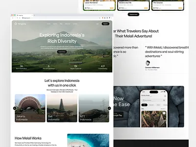 Traveling Landing Page Concept app clean design fireart landing page promo travel ui ux web