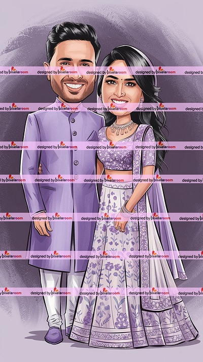 Indian Wedding Caricature Art animation couple couple art graphic design wedding wedding caricature wedding caricature art weddingcarddesign weddinginspiration weddingstationery