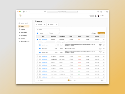 Hive Solutions CMMS Platform Light cmms design figma platform saas ux web design