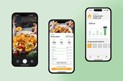 Food Nutrition App mobile app ui ux