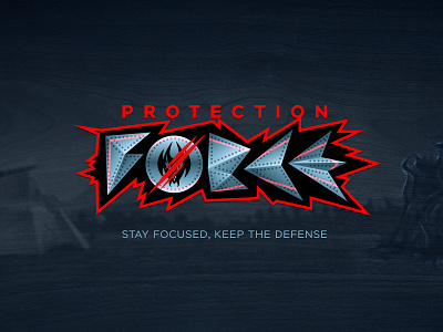 Protection Force Game Style characters game art game logo gaming logo logo design