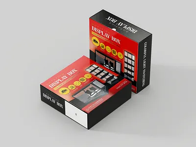 Display Box Packaging Design box box packaging branding design graphic design illustration label label and packaging logo mailer box packaging