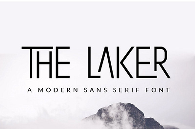 The Laker - Ligature Sans Serif Font alternates classic font display font editorial font elegant font fashion font ligature font ligatures logotype font minimalist font modern font modern typography sans serif sans serif modern simple font