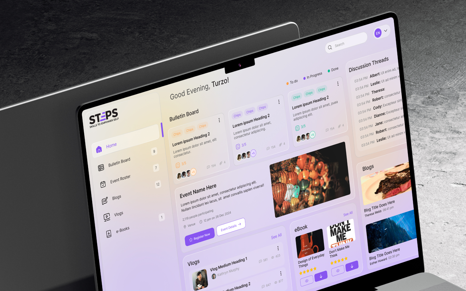 Example of Modern Website & Landing Page Design