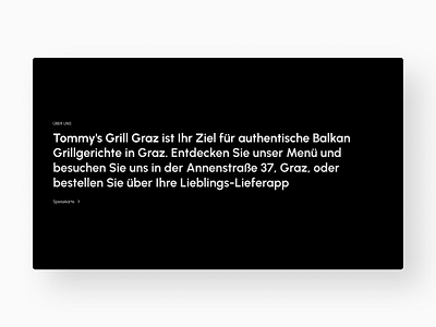 Tommy’s Grill - Restaurant Website Design design restaurant ui ux web website