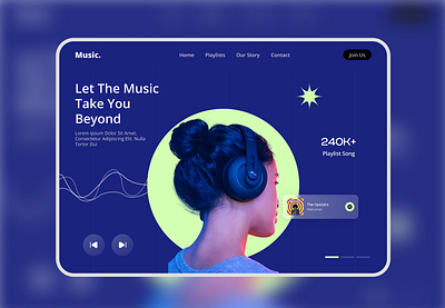 music website music design