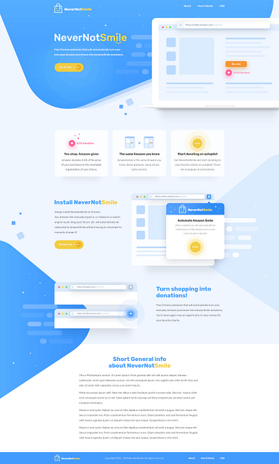 Website Design for Free chrome extension animation corporate design flat landing ui ux web webdesign wordpress