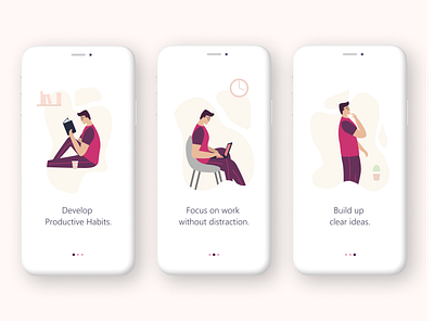 Onboarding for Brain Trainer App adobe app character figma health illustration mobile onboarding people